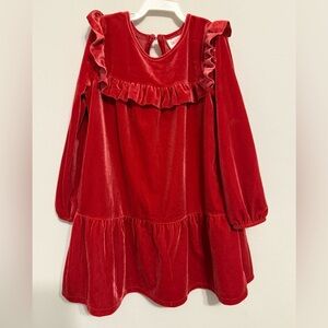 Kids Cat & Jack Red Velvet Dress